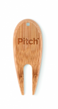 Logo trade promotional giveaway photo of: Bamboo golf divot tool