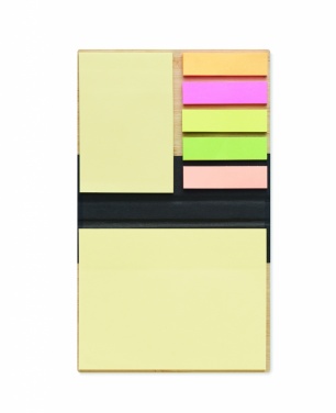 Logotrade promotional products photo of: Bamboo sticky note memo pad