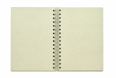 Logotrade promotional products photo of: A5 grass notebook 80 lined