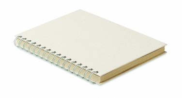 Logo trade promotional item photo of: A5 grass notebook 80 lined