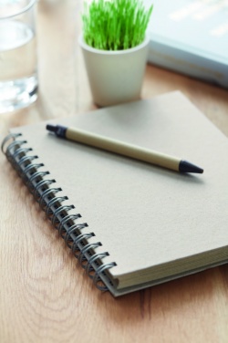 Logo trade promotional product photo of: A5 grass notebook 80 lined