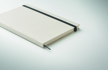 Logo trade promotional giveaway photo of: A5 grass notebook 80 lined