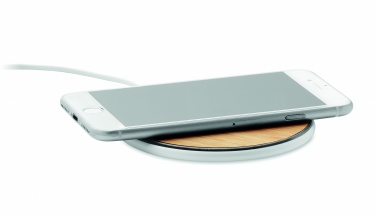 Logotrade promotional merchandise photo of: Bamboo wireless charger 10W
