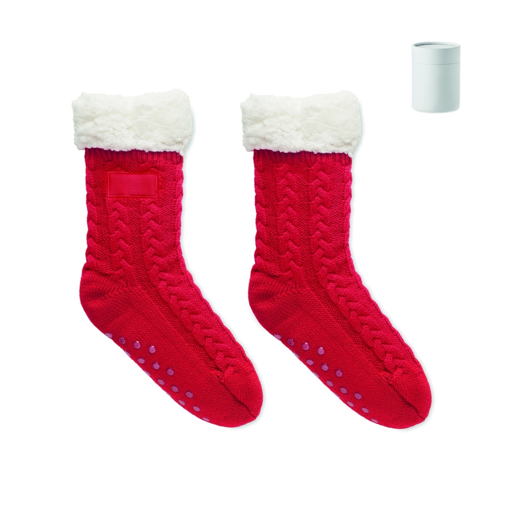 Logo trade promotional merchandise image of: Pair of slipper sock M