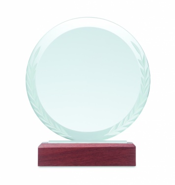 Logo trade promotional giveaway photo of: Round award plaque