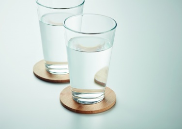 Logotrade promotional merchandise image of: Set of 6 bamboo coasters