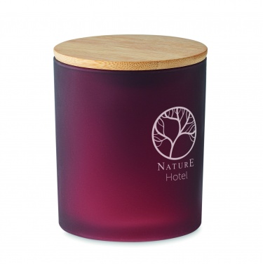 Logo trade promotional merchandise photo of: Plant based wax candle 280 gr