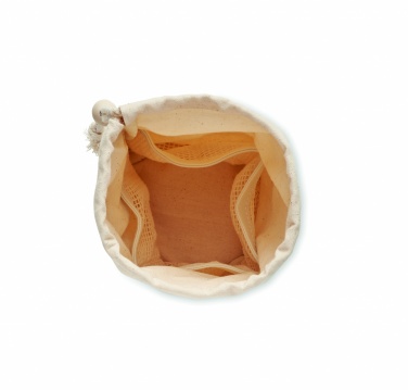 Logo trade promotional giveaways image of: Small Organic cotton bag