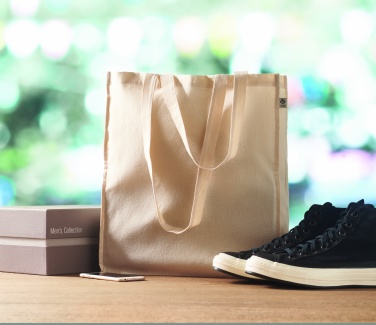 Logo trade promotional giveaways image of: Organic cotton shopping bag