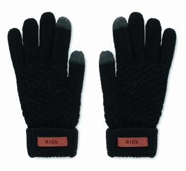 Logo trade business gift photo of: Rpet tactile gloves