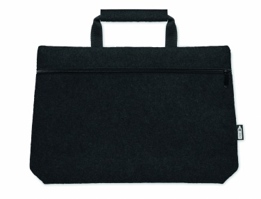 Logo trade promotional giveaway photo of: RPET felt zippered laptop bag