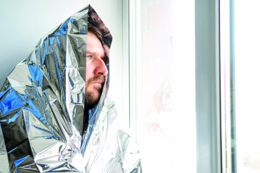 Logotrade promotional gift picture of: Emergency blanket in a pouch