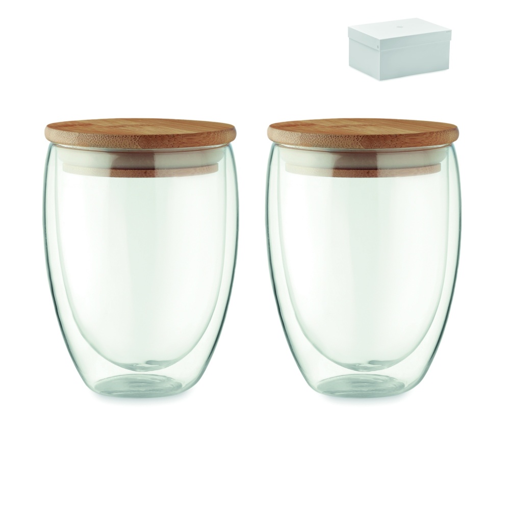 Logo trade corporate gifts picture of: Set of 2 glasses 350 ml in box