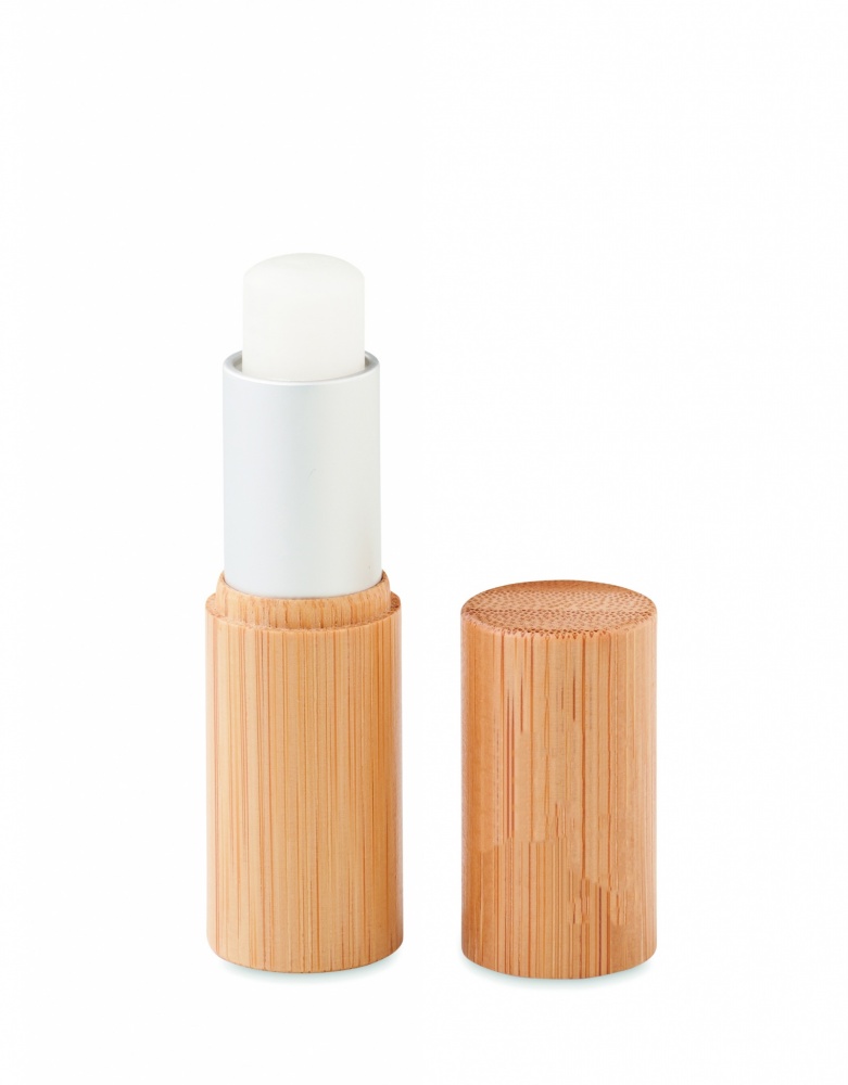 Logotrade advertising products photo of: Lip balm in bamboo tube box