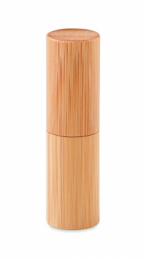 Logotrade advertising products photo of: Lip balm in bamboo tube box