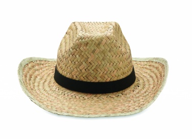Logo trade business gift photo of: Natural straw cowboy hat
