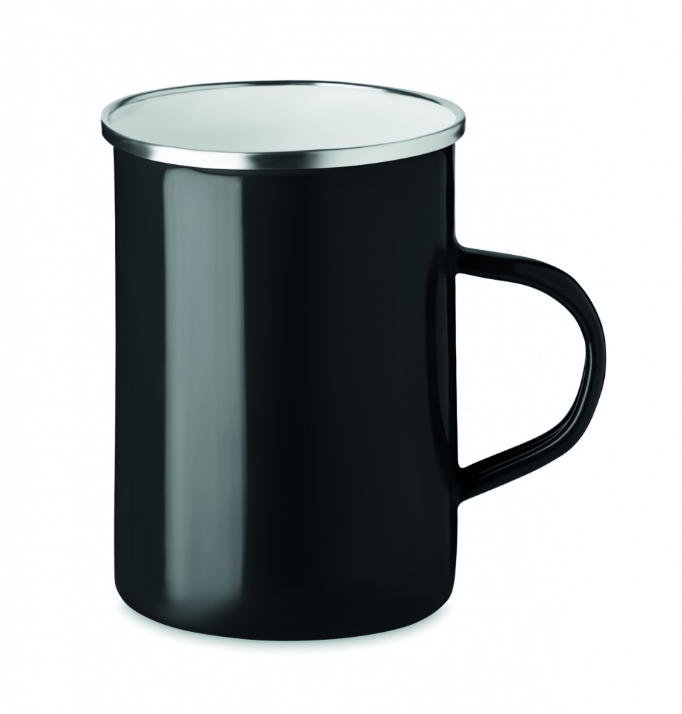 Logo trade promotional item photo of: Metal mug with enamel layer