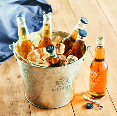 Logotrade promotional gift image of: Metal beer bucket 4L