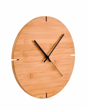 Logotrade advertising product image of: Round shape bamboo wall clock