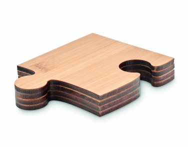 Logo trade promotional items image of: Set of 4 puzzle coasters