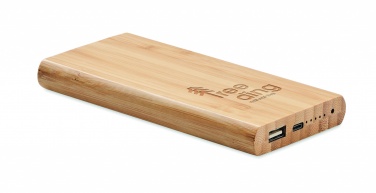 Logo trade promotional products picture of: 6000 mAh Bamboo power bank