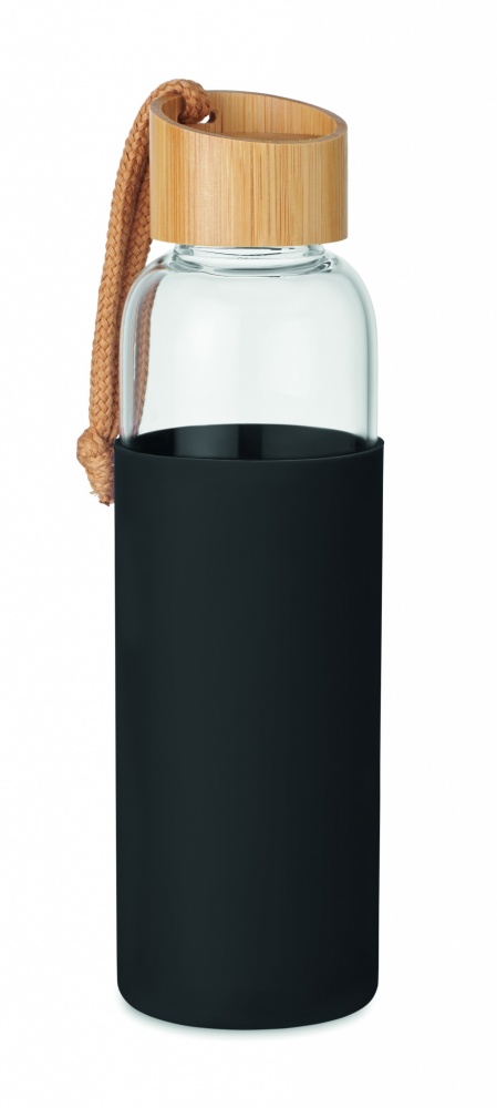 Logotrade promotional item picture of: Glass Bottle 500 ml in pouch