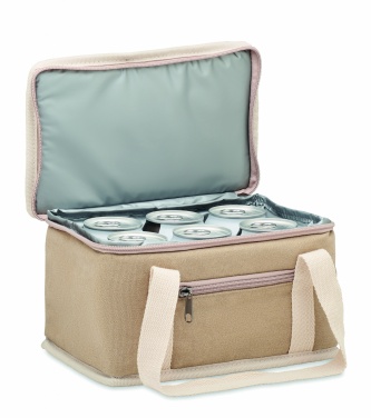 Logotrade business gift image of: 6 can cool bag canvas 320gr/m²