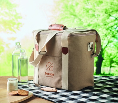 Logo trade advertising product photo of: Large cooler bag canvas 450gr/m