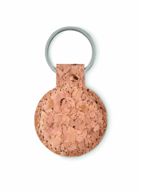 Logotrade promotional gift image of: Round cork key ring Mikkeli
