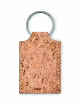 Logo trade corporate gifts picture of: Rectangular cork key ring Imatra