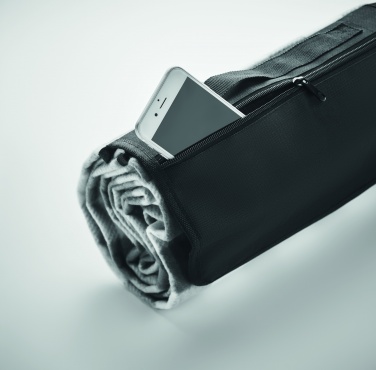 Logo trade business gift photo of: RPET fleece blanket 150 gr/m²