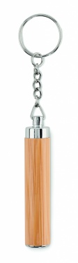 Logo trade promotional items image of: Mini bamboo torch with keyring