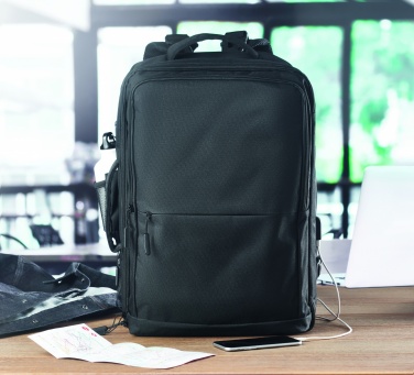 Logo trade promotional gift photo of: Backpack 600D RPET