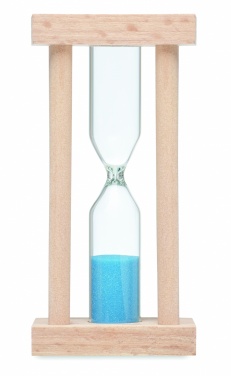 Logotrade corporate gift image of: Wooden sand timer 3 minutes