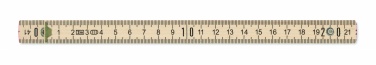Logo trade promotional items picture of: Carpenter ruler in wood 2m