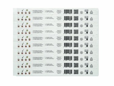 Logo trade business gift photo of: Sheet of seed paper wristbands