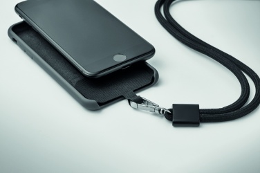 Logotrade promotional merchandise image of: RPET Phone holder lanyard