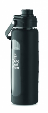 Logotrade promotional merchandise image of: Glass bottle with sleeve 750 ml