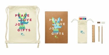Logotrade business gift image of: Kids drawing set in drawstring