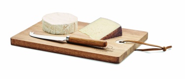 Logo trade promotional giveaway photo of: Acacia wood cheese board set Hannover
