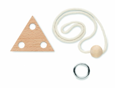 Logotrade corporate gift picture of: Wooden brain teaser triangle