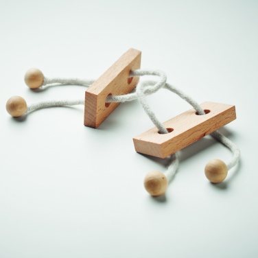 Logo trade promotional merchandise photo of: Wooden brain teaser rectangle
