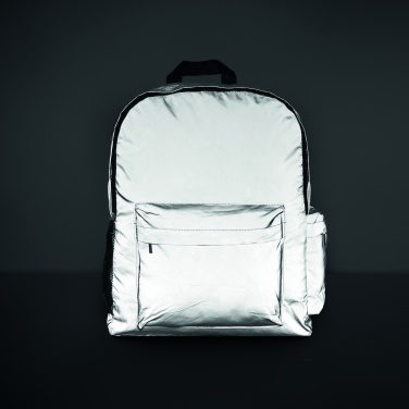 Logo trade corporate gifts image of: High reflective backpack 190T