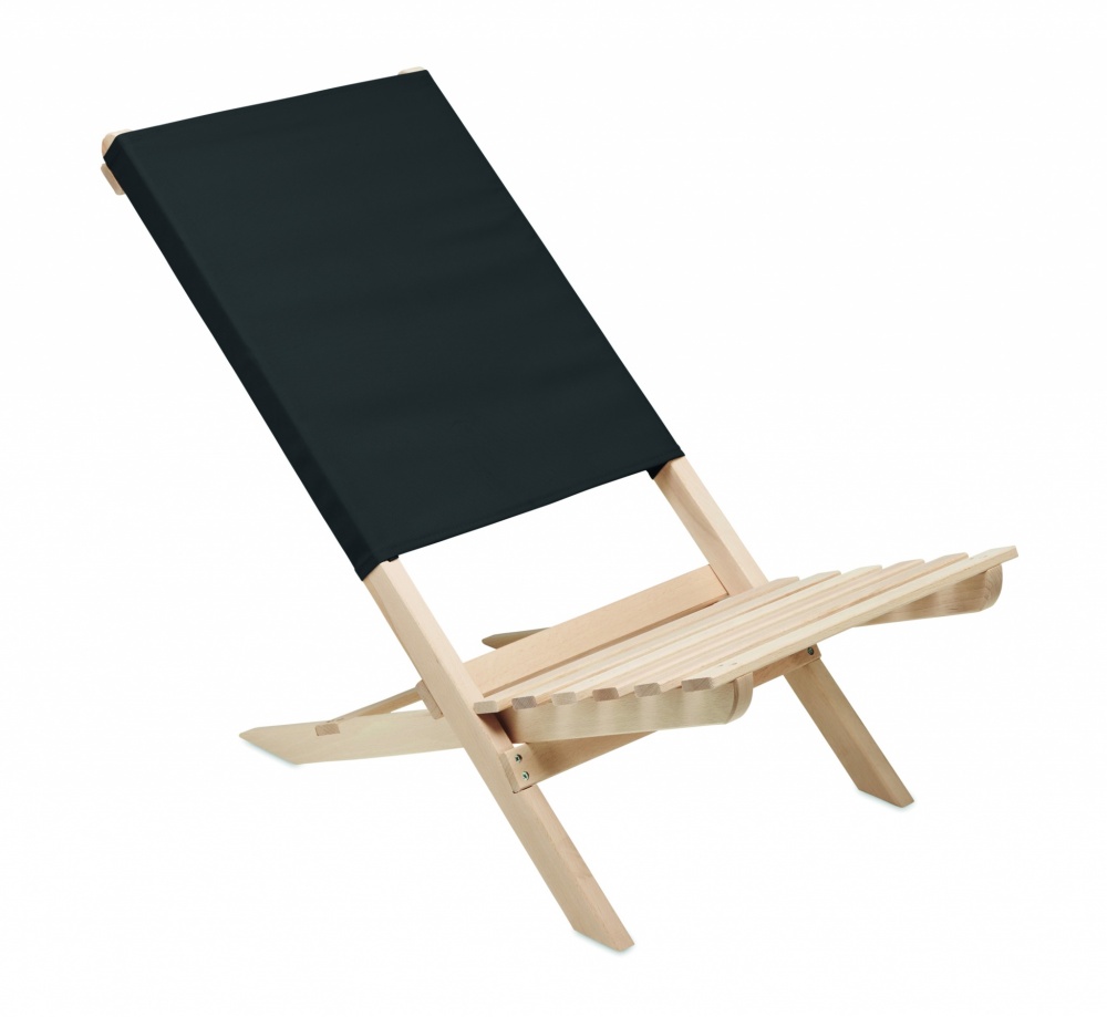 Logotrade promotional gifts photo of: Foldable wooden beach chair