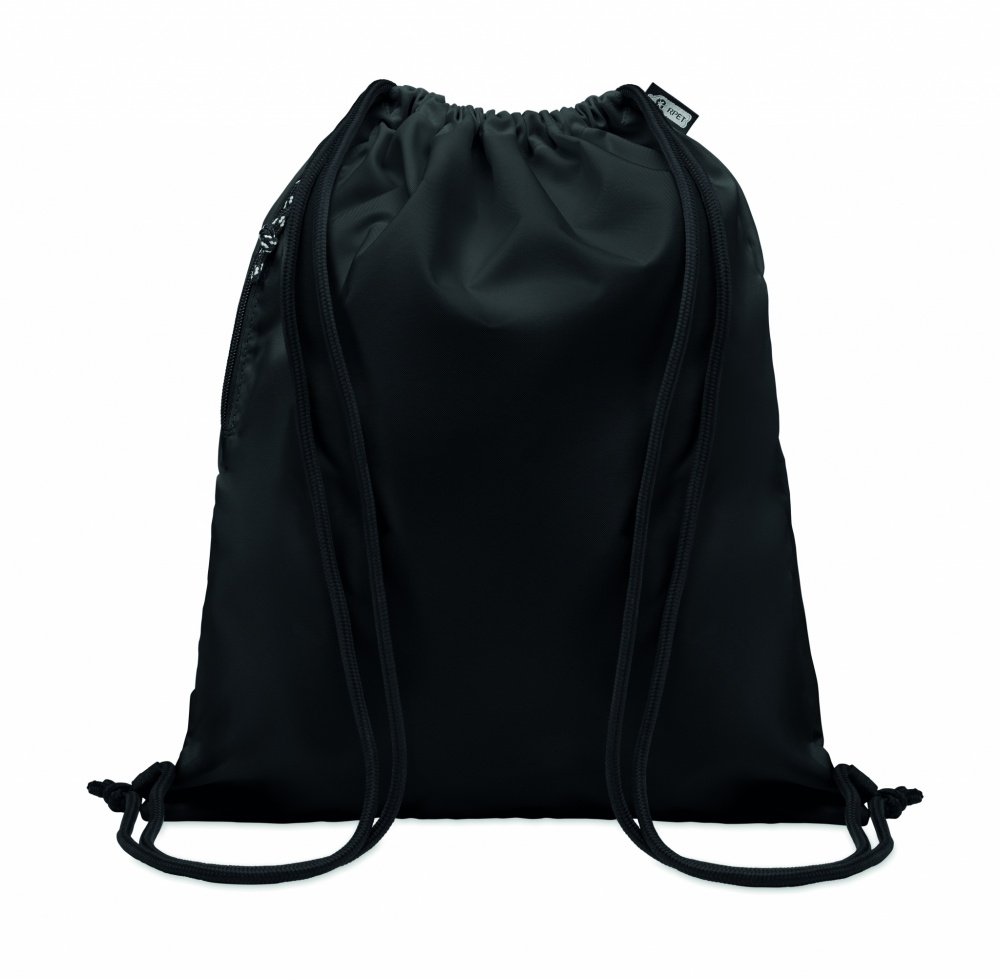 Logo trade advertising products image of: Large drawstring bag 300D RPET