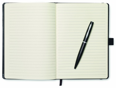 Logotrade promotional product image of: A5 notebook with pen 72 lined