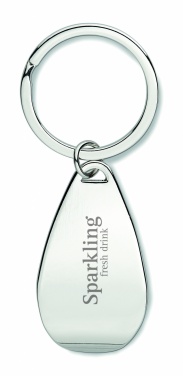 Logo trade business gifts image of: Bottle opener key ring Tornio