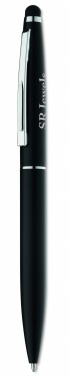 Logo trade promotional product photo of: Twist type pen w stylus top