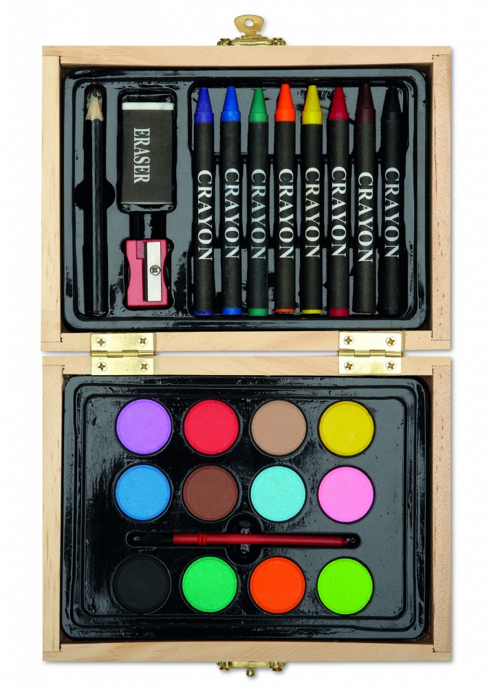 Logotrade corporate gift picture of: Painting set in wooden box