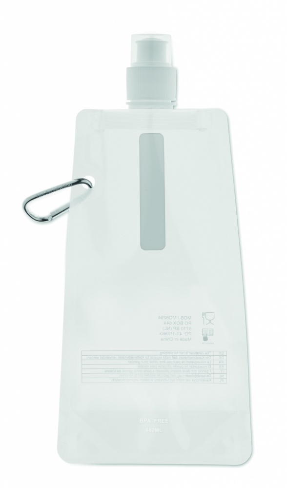 Logo trade promotional merchandise picture of: Foldable water bottle